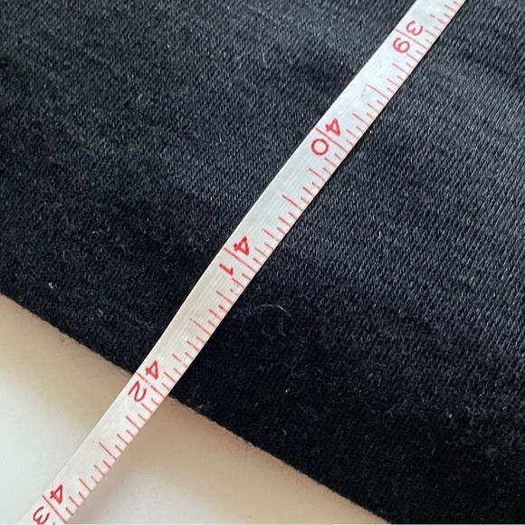 Vintage 80s black wool embellished peplum dress Ciao Ltd stones pearls sequins - Picture 10 of 11